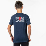 Football Short Sleeve T-Shirt - Bones Saying (Back Design)