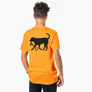 Soccer Short Sleeve T-Shirt - Spot The Soccer Dog (Back Design)