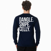 Hockey Tshirt Long Sleeve - Dangle Snipe Celly Words (Back Design)