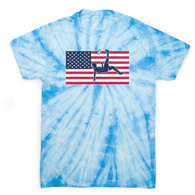 Soccer Short Sleeve T-Shirt - Patriotic Soccer Tie Dye