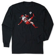 Soccer Tshirt Long Sleeve - Soccer Santa