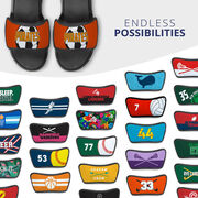 Soccer Repwell&reg; Sandal Straps - Soccer Ball with Text