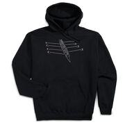 Crew Hooded Sweatshirt - Crew Row Team Sketch