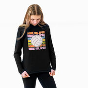 Volleyball Long Sleeve Performance Tee - Bump, Set, Spike