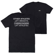 Cheerleading Short Sleeve T-Shirt - Cheerleaders Lift Athletes (Back Design)