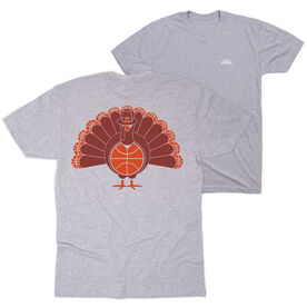 Basketball Short Sleeve T-Shirt - Turkey Player (Back Design)