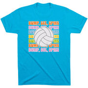 Volleyball Short Sleeve T-Shirt - Bump, Set, Spike