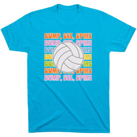 Volleyball Short Sleeve T-Shirt - Bump, Set, Spike