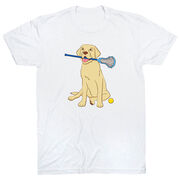 Girls Lacrosse Short Sleeve T-Shirt - Chase The Lax Dog