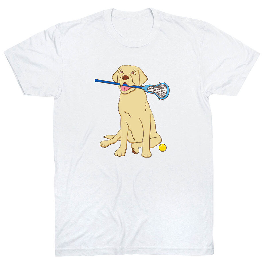Girls Lacrosse Short Sleeve T-Shirt - Chase The Lax Dog