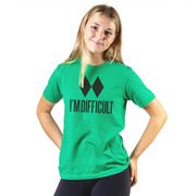 Skiing & Snowboarding Short Sleeve T-Shirt - I'm Difficult