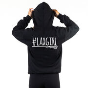 Girls Lacrosse Hooded Sweatshirt - #LAXGIRL (Back Design)