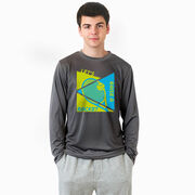 Tennis Long Sleeve Performance Tee - Let's Raise A Racket