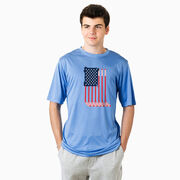 Hockey Short Sleeve Performance Tee - American Flag