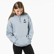 Soccer Hooded Sweatshirt - Girls Soccer Stars and Stripes Player (Back Design)