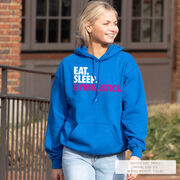 Gymnastics Hooded Sweatshirt - Eat. Sleep. Gymnastics.