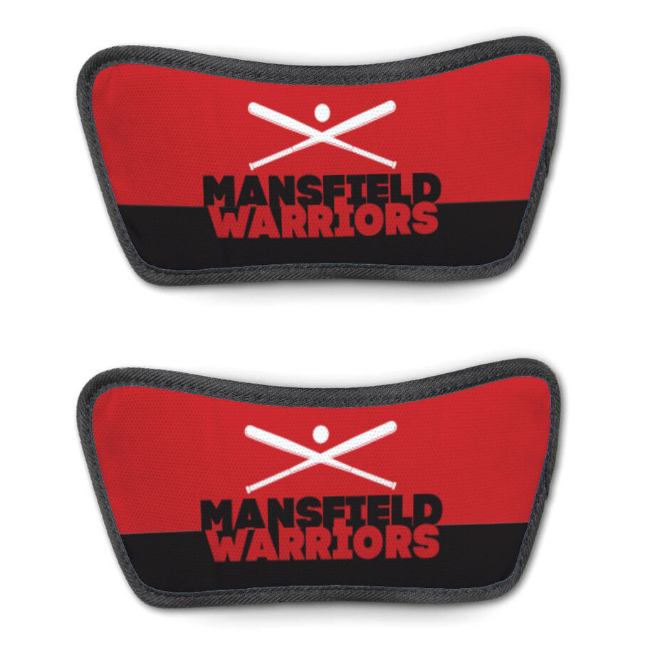 Softball Repwell&reg; Sandal Straps - Team Name Colorblock - Personalization Image