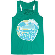 Volleyball Flowy Racerback Tank Top - Serve's Up