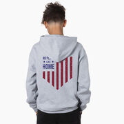 Baseball Hooded Sweatshirt - No Place Like Home (Back Design)