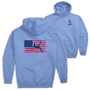 Soccer Hooded Sweatshirt - Guys Soccer Land That We Love (Back Design)