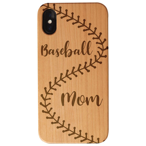Baseball Engraved Wood IPhone&reg; Case - Baseball Mom