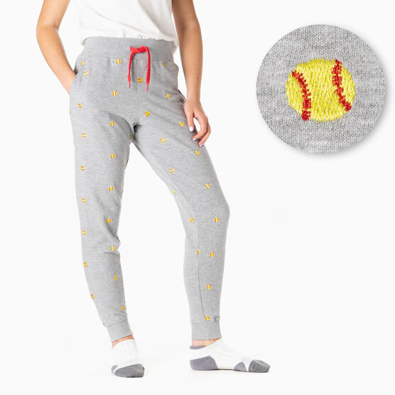 Softball Embroidered Jogger - Softball