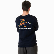 Hockey Crewneck Sweatshirt - Hat-Trick or Treat (Back Design)
