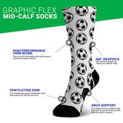 Soccer Graphic Flex Mid-Calf Socks - Striker