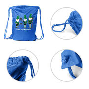 Guys Lacrosse Sport Pack Cinch Sack  - Laxin' With My Gnomies
