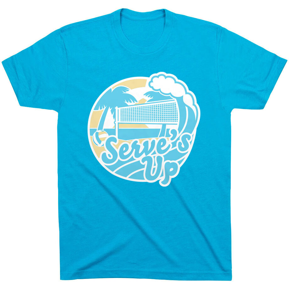 Volleyball Short Sleeve T-Shirt - Serve's Up - Personalization Image