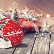 Crew Round Ceramic Ornament - Ho Ho Row