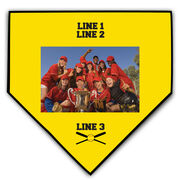 Softball Home Plate Plaque - Team Photo