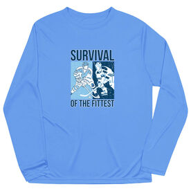 Hockey Long Sleeve Performance Tee - Survival of the Fittest