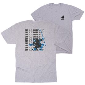 Hockey Short Sleeve T-Shirt - Dangle Snipe Celly Away (Back Design)