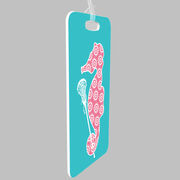 Girls Lacrosse Bag/Luggage Tag - Lax Seahorse