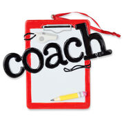 Coach Clipboard Ornament - Ready To Personalize