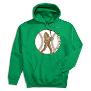 Baseball Hooded Sweatshirt - Baseball Bigfoot