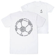 Soccer Short Sleeve T-Shirt - Soccer Words (Back Design)
