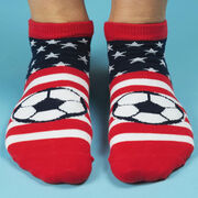 Soccer Ankle Socks - USA Patriotic Soccer