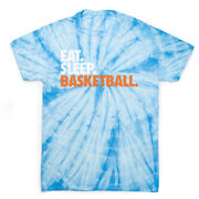 Basketball Short Sleeve T-Shirt - Eat. Sleep. Basketball Tie Dye