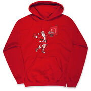 Basketball Hooded Sweatshirt - Slam Dunk Santa