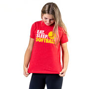 Softball T-Shirt Short Sleeve Eat. Sleep. Softball.