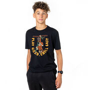 Guys Lacrosse Short Sleeve T-Shirt - Play Hard, Chill Easy