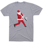 Baseball T-Shirt Short Sleeve Home Run Santa