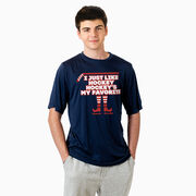 Hockey Short Sleeve Performance Tee - Hockey's My Favorite