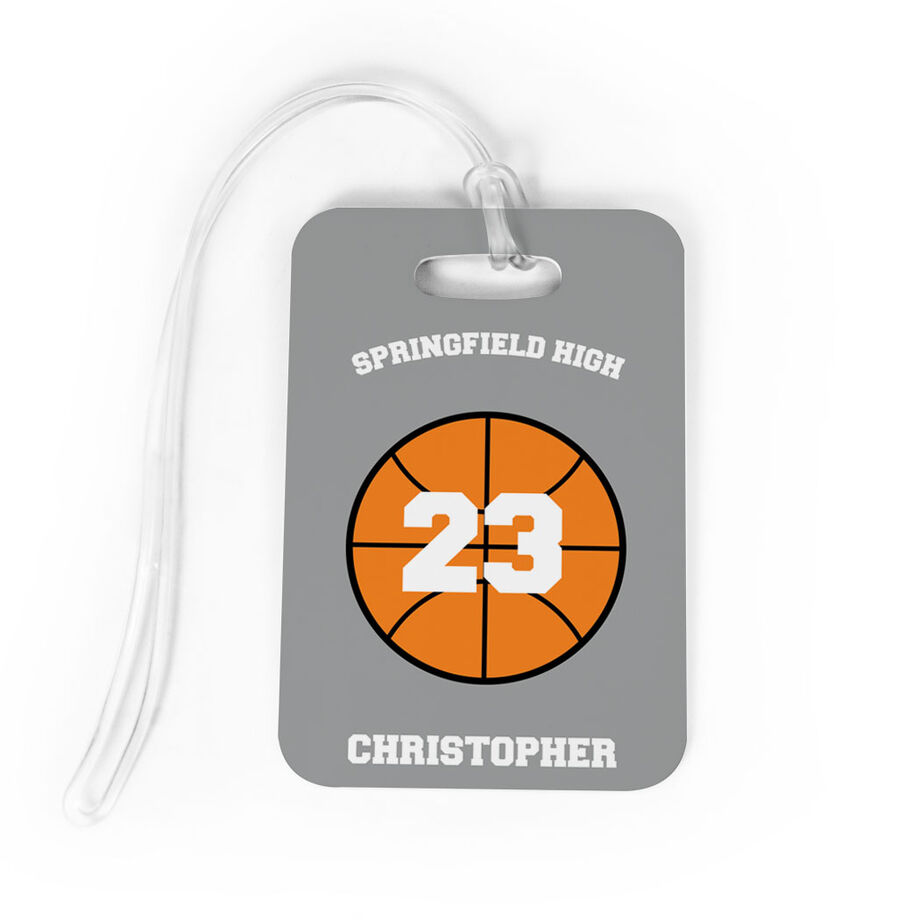 Basketball Bag/Luggage Tag - Basketball Team Ball