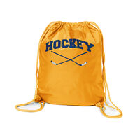 Hockey Crossed Sticks Sport Pack Cinch Sack