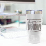 Softball 20 oz. Double Insulated Tumbler - Mom