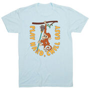 Guys Lacrosse Short Sleeve T-Shirt - Play Hard, Chill Easy