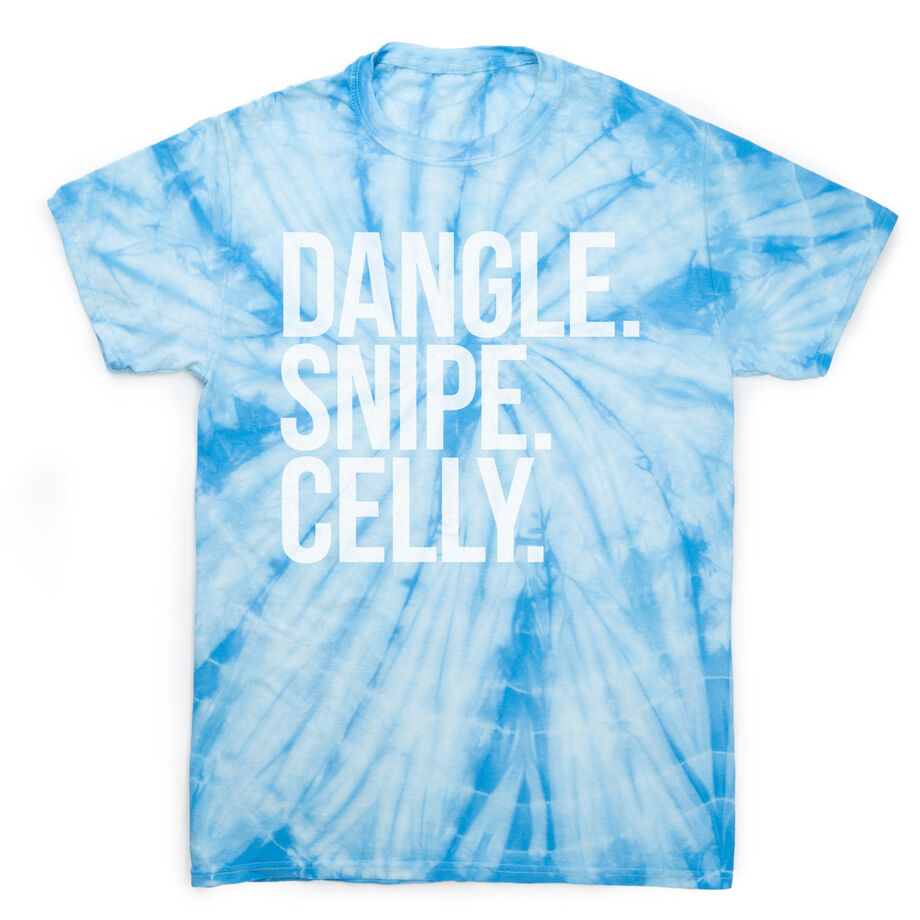 Hockey Short Sleeve T-Shirt - Dangle Snipe Celly Tie Dye